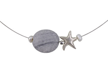 Preview: Reif mit Kiesel und Silberseestern