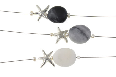 Preview: Reif mit Kiesel und Silberseestern