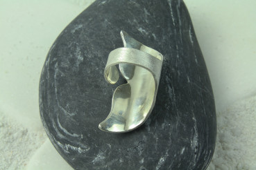 Preview: Silberring Wal-Schwanzflosse