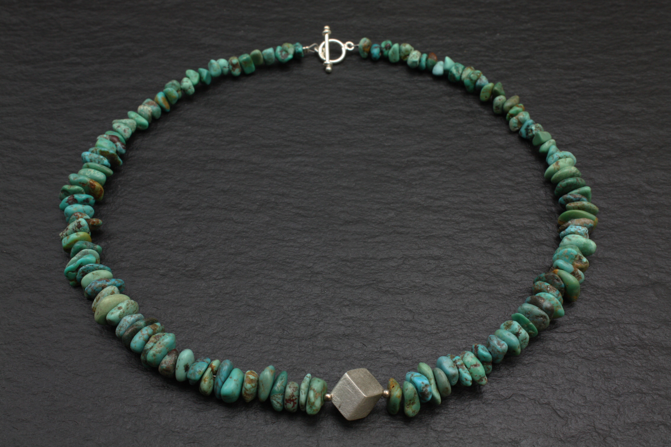 DOLIOX Türkis Halskette - Schlangen Anhänger In Sterlingsilber Vintage