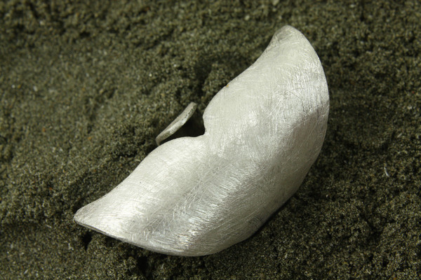 Silberring Wal-Schwanzflosse