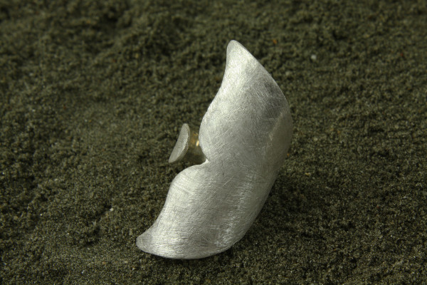 Silberring Wal-Schwanzflosse